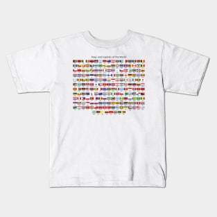 Flags and Capitals of the World HB Kids T-Shirt